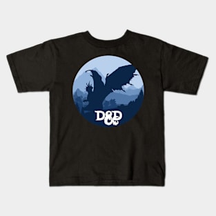 Black dnd dragon Kids T-Shirt